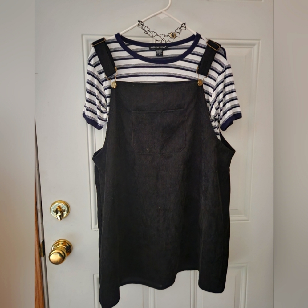 90s inspired overall dress